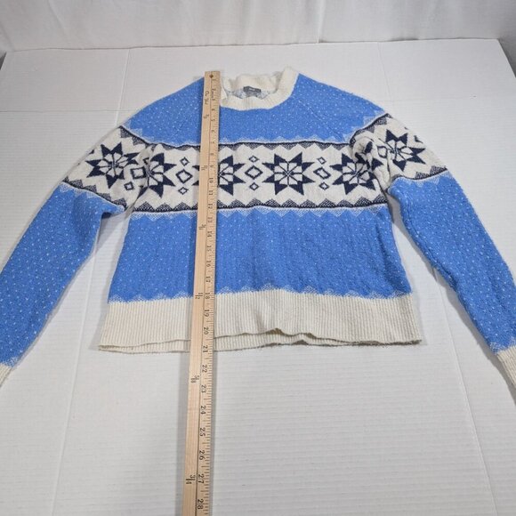 Aerie Crew Neck Fair Isle Winter Sweater XXS - Picture 2 of 7